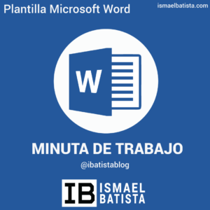 Plantilla Word: Minuta de trabajo